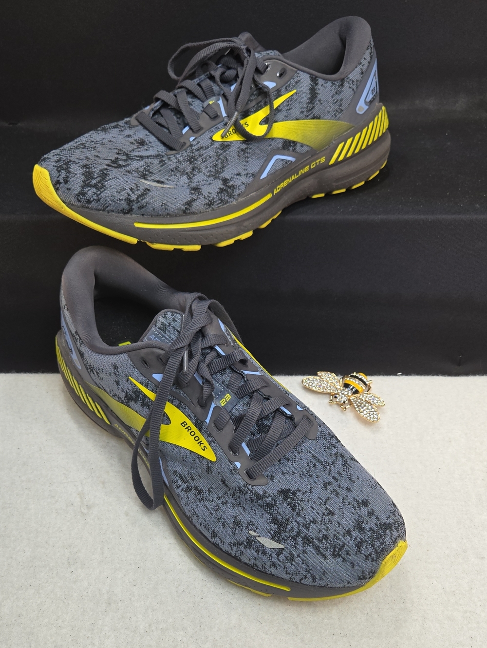 Brooks Men's Adrenaline GTS 23 Nine Iron / Folkstone / Sulphur  1103911D404